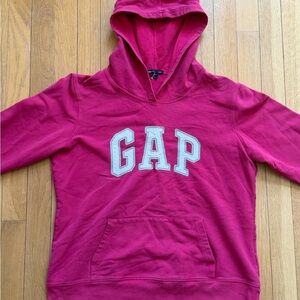GAP Hot Pink Hooded Pullover with White Logo